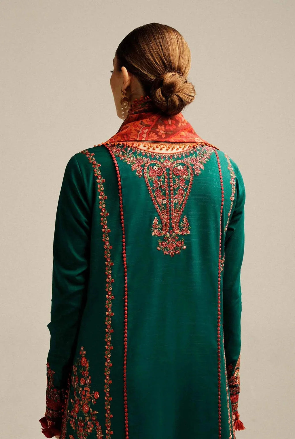 Luxury Lawn Embroidered Unstitched 3 Piece - Marjaan