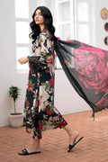 BAROQUE | LUXURY LAWN DIGITAL PRINTED WITH EMBROIDERED | UNSTITCHED 3-PIECE SUIT