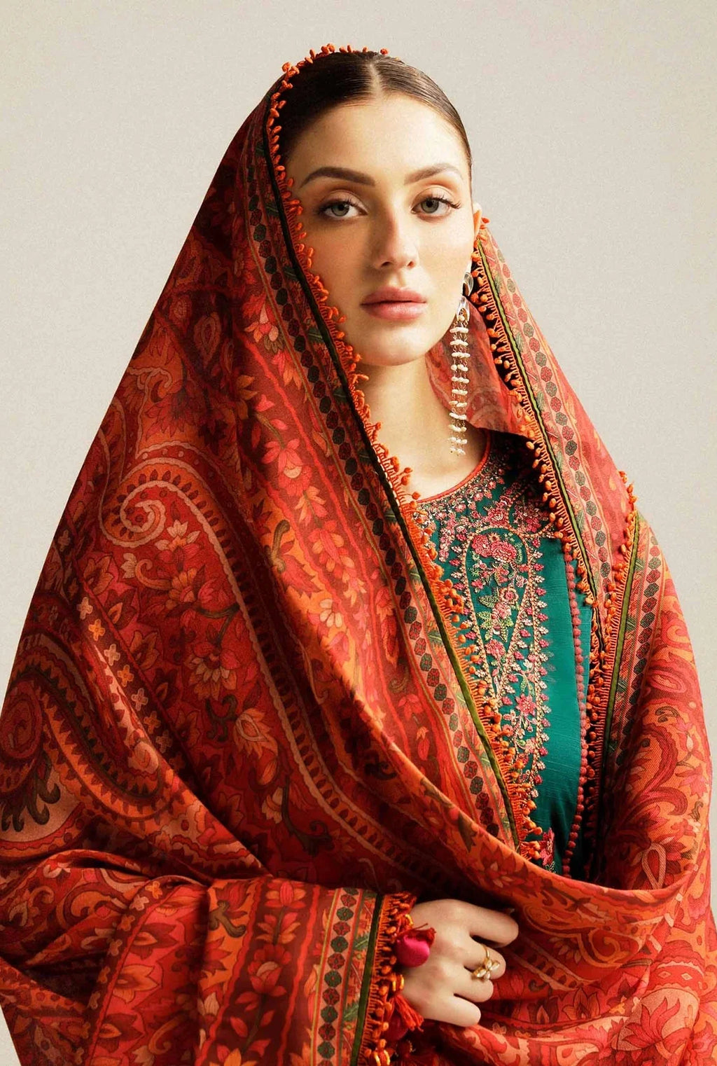 Luxury Lawn Embroidered Unstitched 3 Piece - Marjaan