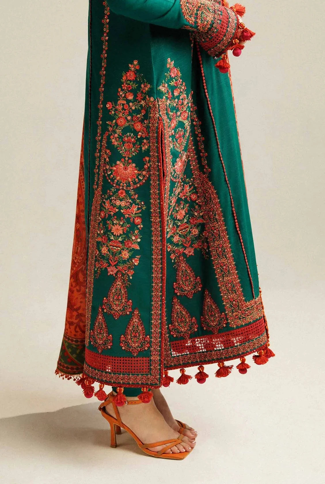 Luxury Lawn Embroidered Unstitched 3 Piece - Marjaan