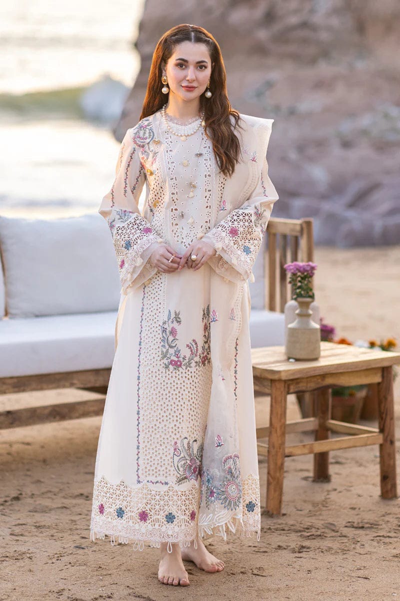 3 Piece – Unstitched Fully Embroidered Lawn Fabric
