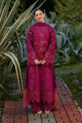 Lawn Unstitched Chicken Kari Embroidered Shirt With Printed Organza Dupatta (4 Sides Lace)