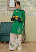 Digital Printed 3Pc Unstitched Lawn Suit With Digital Printed Monar Dupatta