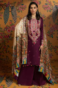Unstitched Embroidered Lawn Suit 3pc With Digital Printed Dupatta