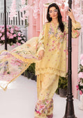 Digital Printed 3Pc Unstitched Lawn Suit With Digital Printed Chifoon Dupatta