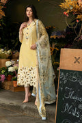 Unstitched Embroidered Lawn 3pc Suit With Cotton Lawn Printed Dupatta