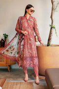 Unstitched Digital Printed Lawn Suit 3pc With Lawn Digital Printed Dupatta & Embroidered Patches