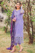Lawn Stuff 3 Piece Fully Embroidered Suit With Silk Printed Dupatta