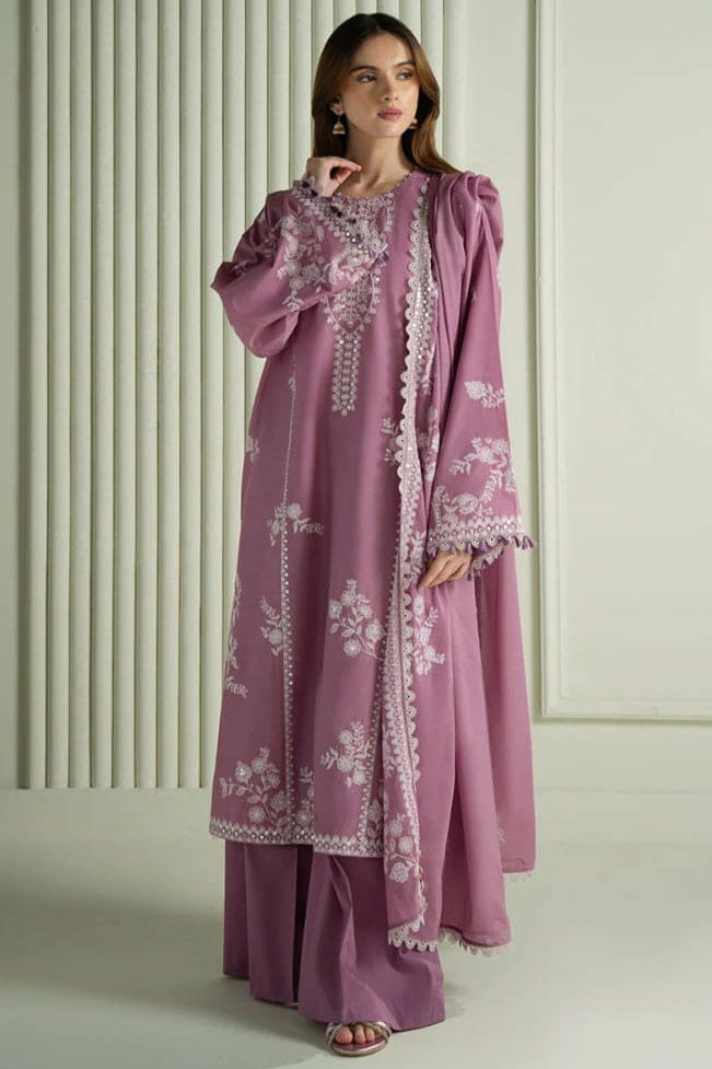 Unstitched Heavy Embroidered Lawn Suit