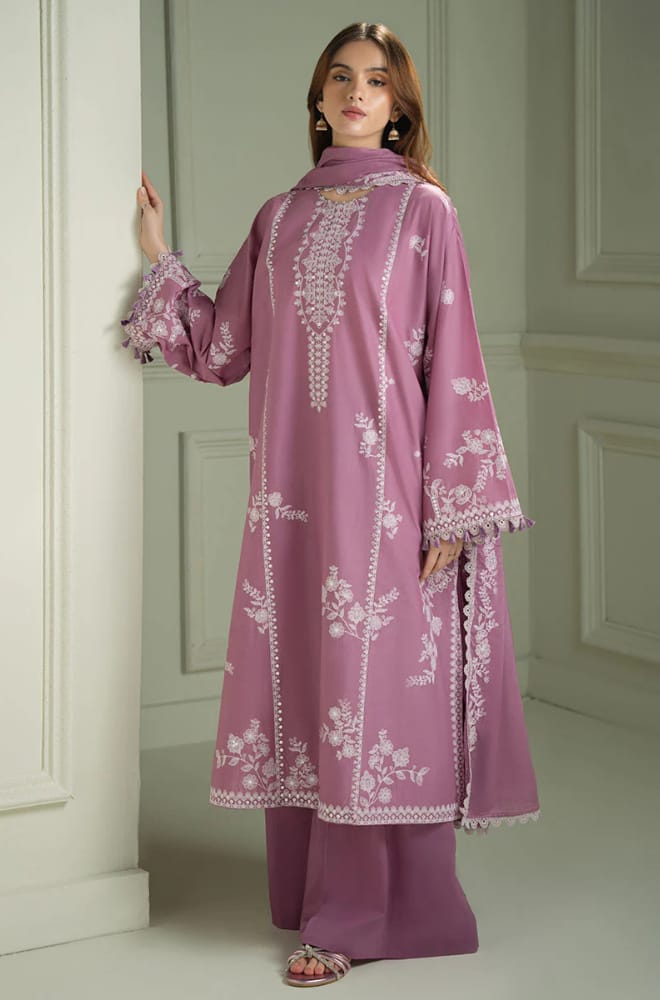 Unstitched Heavy Embroidered Lawn Suit