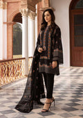 Lawn Unstitched Embroidered 3pc Suit With Bamber Chiffon Embroidered Dupatta