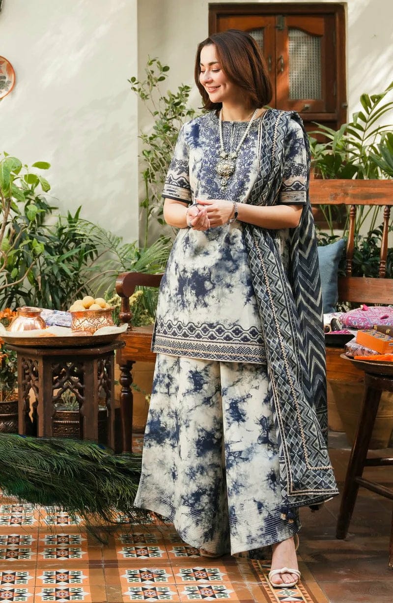 Unstitched Digital Printed Lawn Suit 3pc With Digital Printed Lawn Dupatta