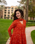Faiza saqlain 3 pc luxury lawn embroided chunri dupatta denisa