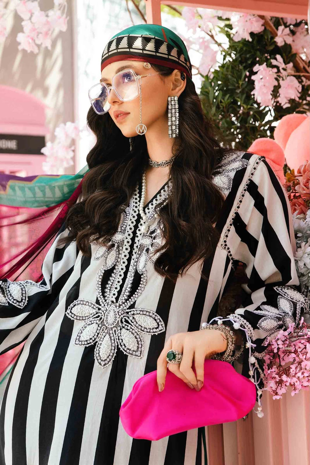 3 Piece Unstitched Embroidered Lawn Suit |