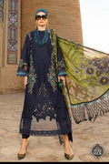 MARIA B - 3PC Lawn Embroidered SHIRT WITH CHIFFON Embroidered DUPATTA AND TROUSER