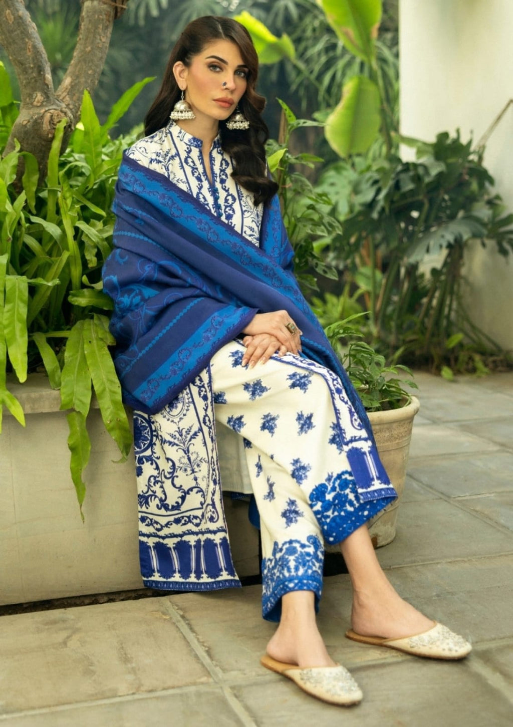 Digital Printed Unstitched 3pc Lawn Suit With Digital Printed Lawn Dupatta