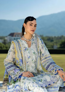 Lawn Stuff 3 Piece All Over Digital Printed Suit With Lawn Printed Dupatta With Extra Patches.